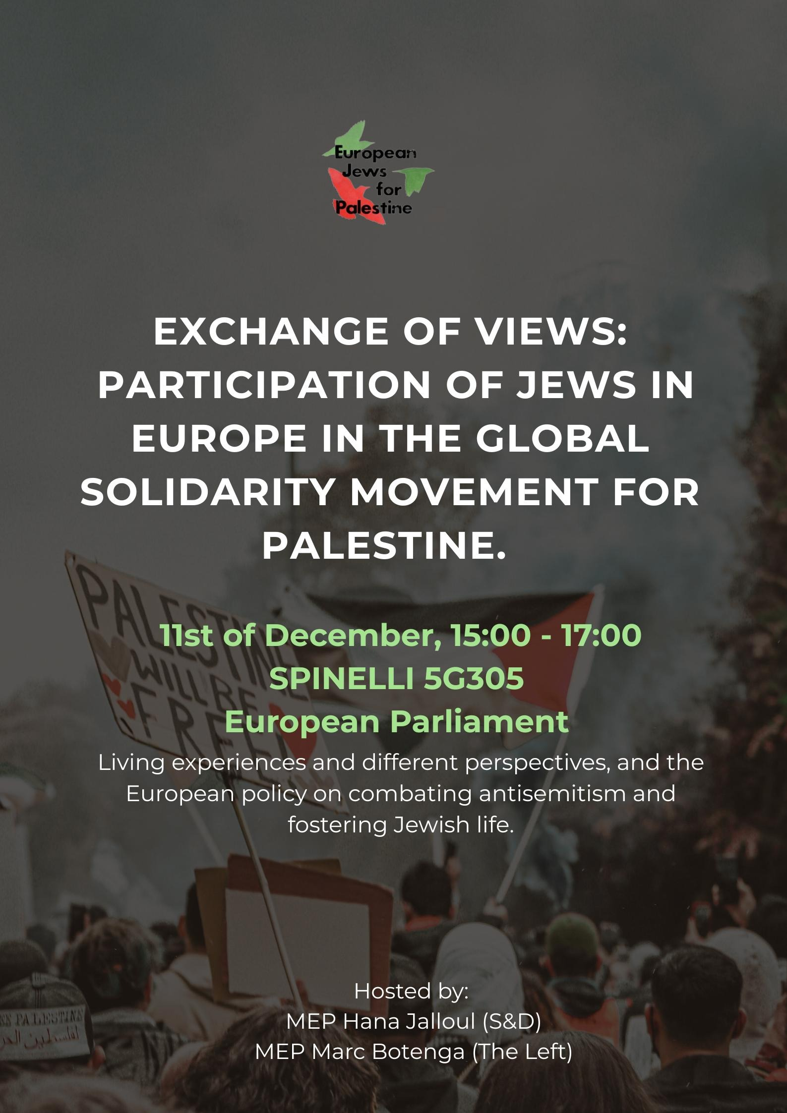 European Parliament: Jews in Europe in the Global Solidarity Movement